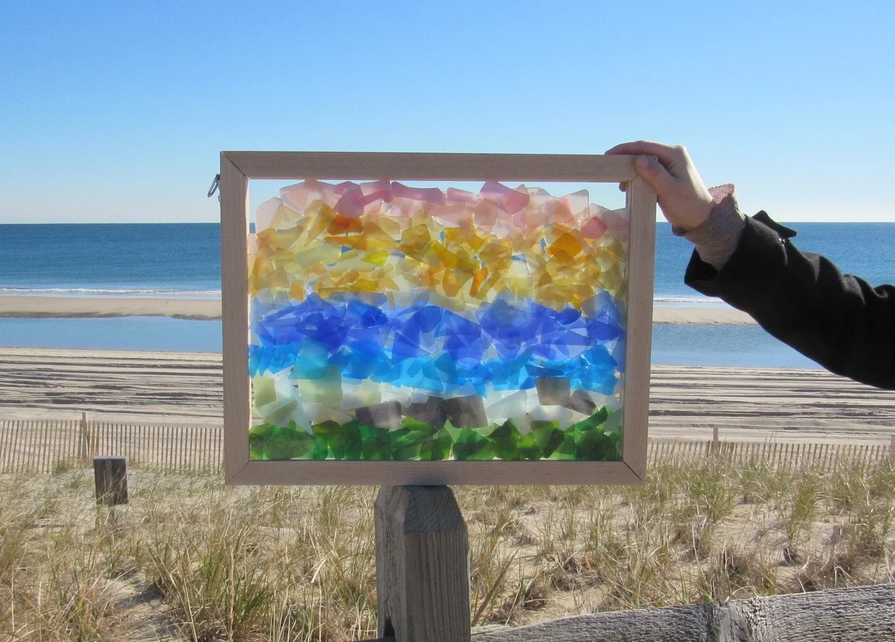 Sea Glass Inspired Seascapes- Earth Sea Sky — SwellColors Glass Studio